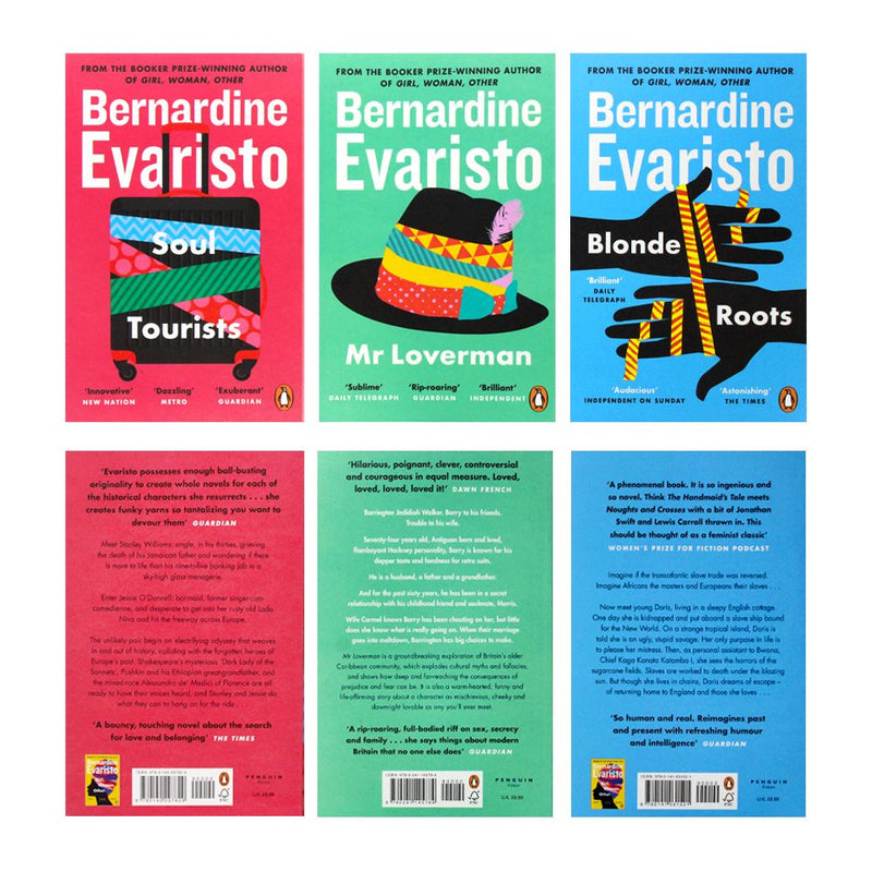 Photo of Bernardine Evaristo 3 Book Set on a White Background