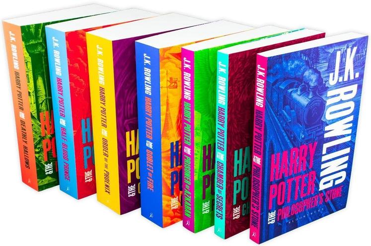 Harry Potter The Complete Collection 7 Books Box Set Collection J.K Rowling - Black Box