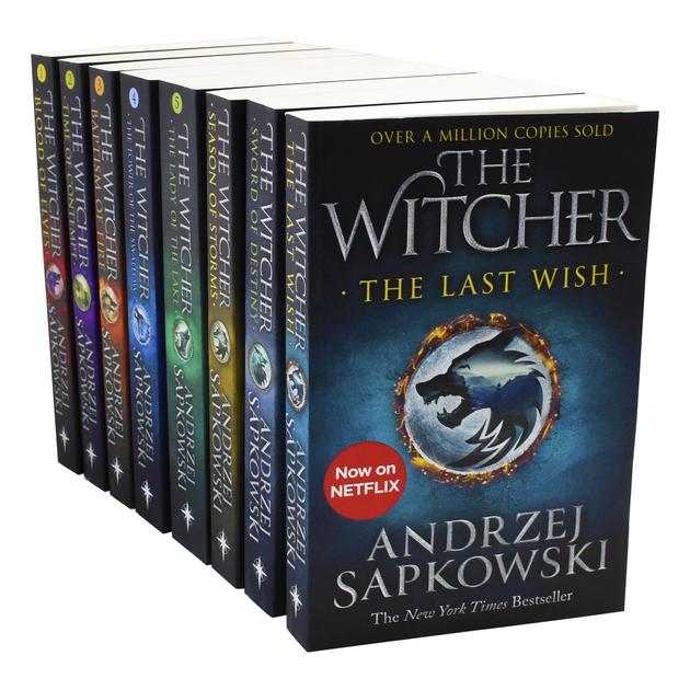 Andrzej Sapkowski Witcher Series Collection 8-Book Set | Epic Fantasy,Magic, Monsters & Adventure |Includes Season of Storms & The Last Wish – Netflix