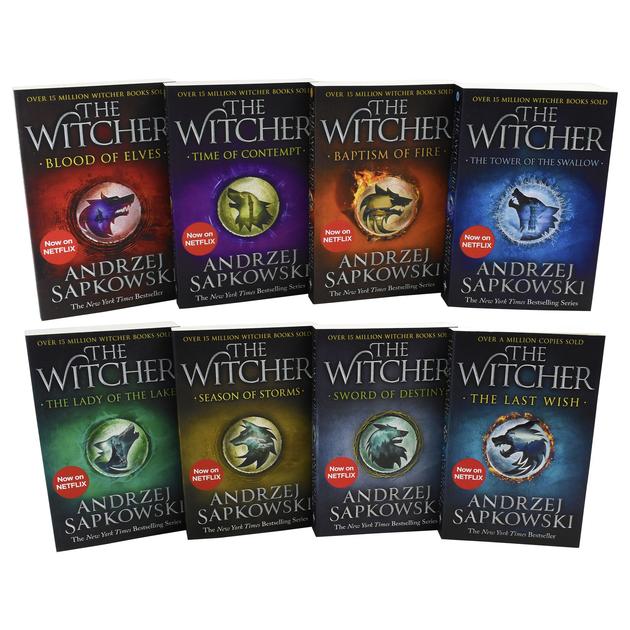 Andrzej Sapkowski Witcher Series Collection 8-Book Set | Epic Fantasy,Magic, Monsters & Adventure |Includes Season of Storms & The Last Wish – Netflix