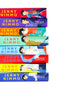 Photo of Charlie Bone Series 8 Books Set Spines by Jenny Nimmo on a White Background