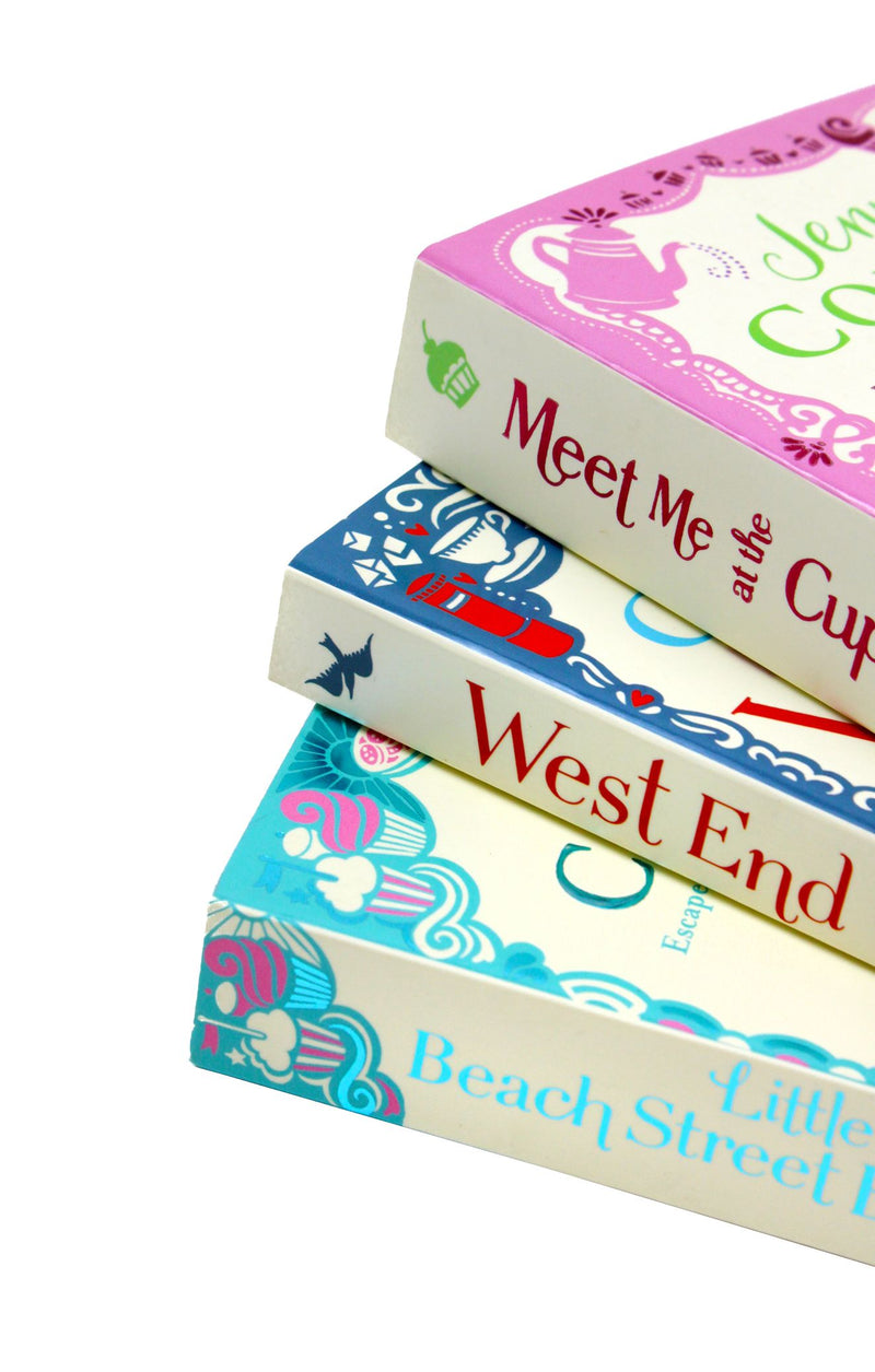 Jenny Colgan Meet Me at the Cupcake Cafe 3 Books Set Spines on a White Background