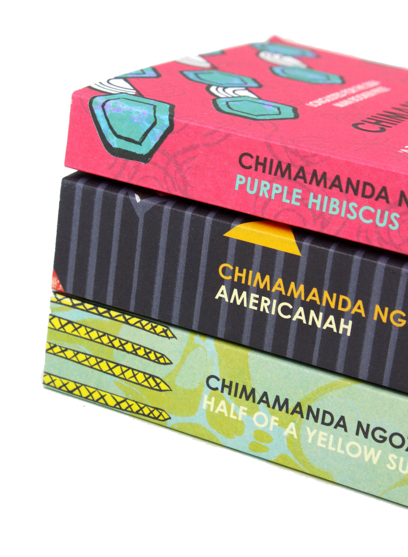 Chimamanda Ngozi Adichie 3 Books Collection Set, (Purple Hibiscus, Americanah & Half of a Yellow Sun)