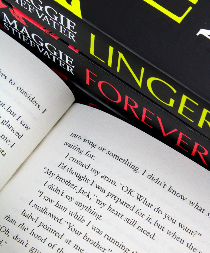 Maggie Stiefvater 4 Book Collection Set  Shiver, Linger, Forever & Sinner  YA Fantasy Romance Series, Wolves, Magic & Adventure Bestselling Fiction