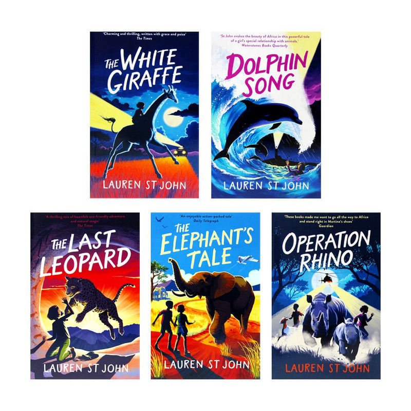 The White Giraffe Series Collection 5 Books Box Set by Lauren St John -Children's Pack