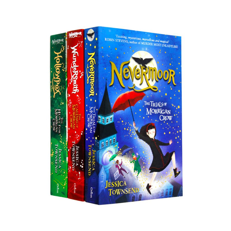 Morrigan Crow Nevermoor Series 3-Book Collection by Jessica Townsend –Includes Hollowpox, Nevermoor & Wundersmith | Magical Fantasy Adventure for Kids